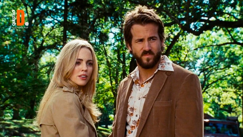 Maldição? Já era | Cena de Melissa George e Ryan Reynolds admirados com alguma noticia | Questão D